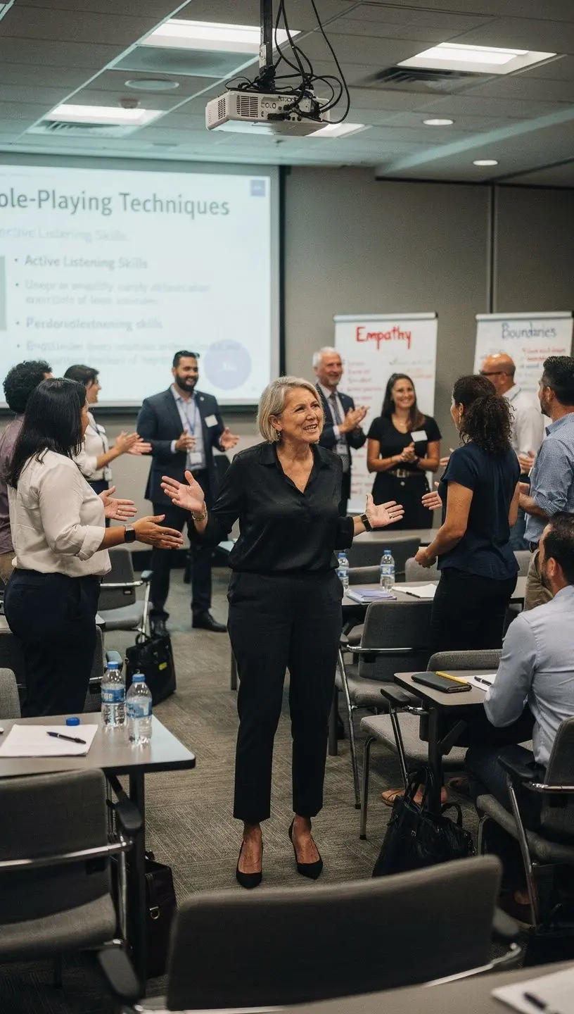 Kép egy terapeuta és páciens közötti beszélgetésről, amely a viselkedésterápiás módszerek alkalmazását szemlélteti.