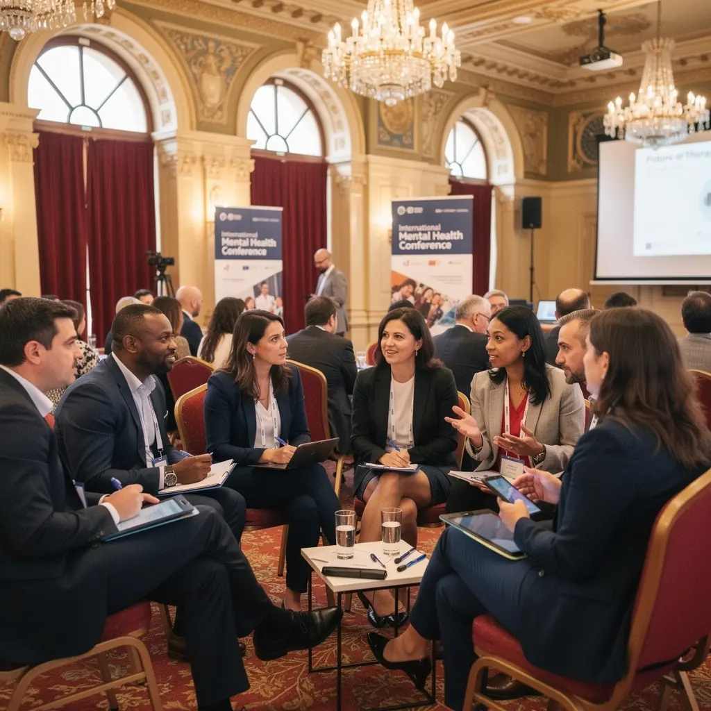 Pszichológiai terápiás képzés során résztvevők csoportos foglalkozáson, ahol különböző technikákat tanulnak.